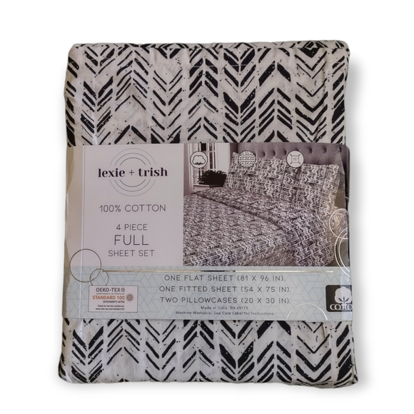 lexie+trish Other - Full Sheet Set 100% Cotton, Tribal Print. New